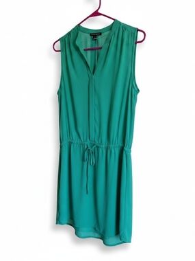 Hilary Radley Teal Sleeveless V-Neck Dress